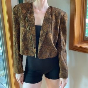 Vintage Cropped Blazer